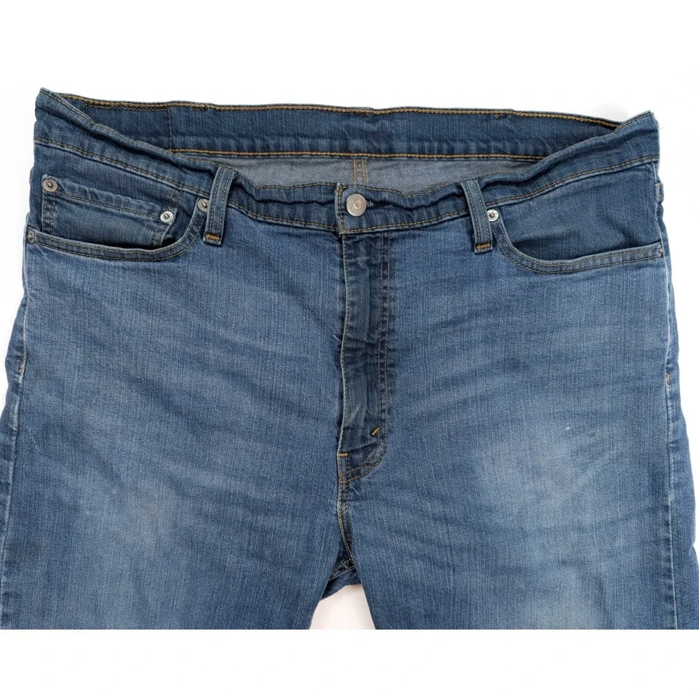 Levi's 513 Slim Fit Blue Wash‎ Denim Straight Leg Jeans Men's Size 38x30